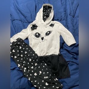 Black and white animal outfit